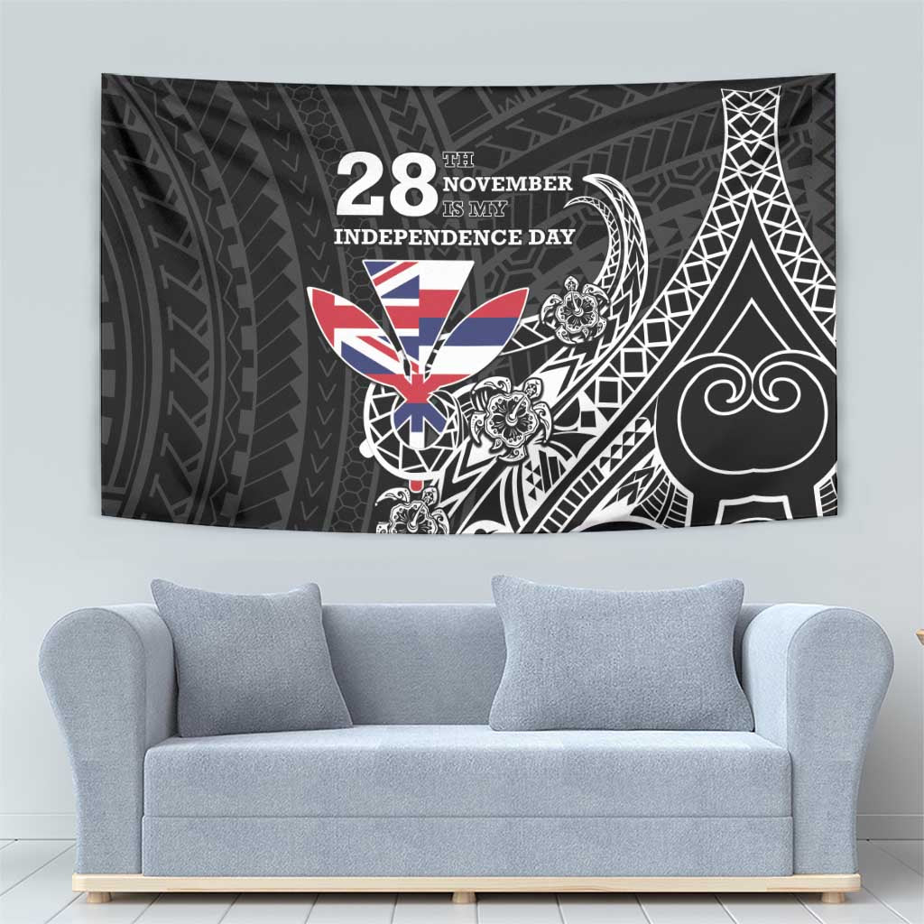 Hawaii November 28th Is My Independence Day Tapestry LT05 - Polynesian Pride