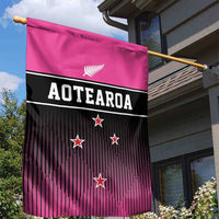 New Zealand Women Cricket Garden Flag Pink Simple Style