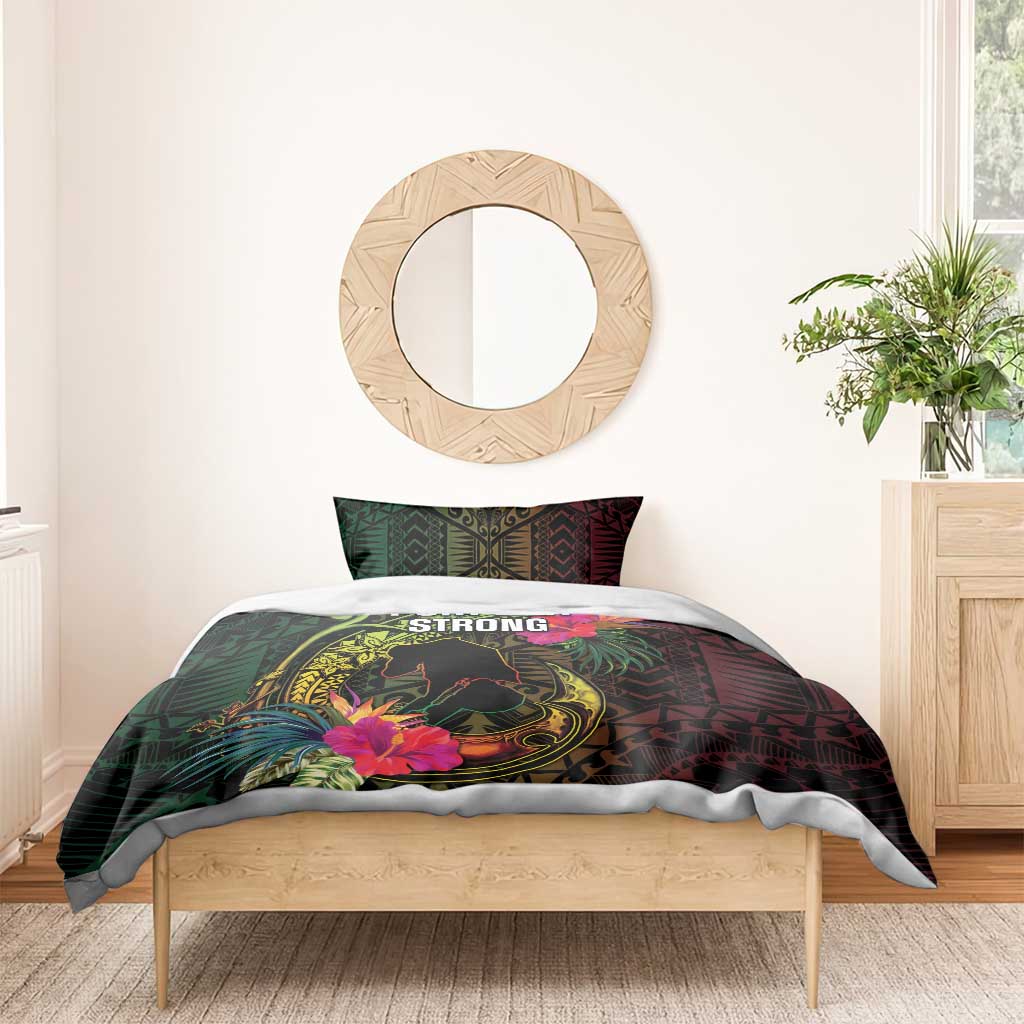 Vanuatu Bedding Set Be Strong Pray For Port Vila