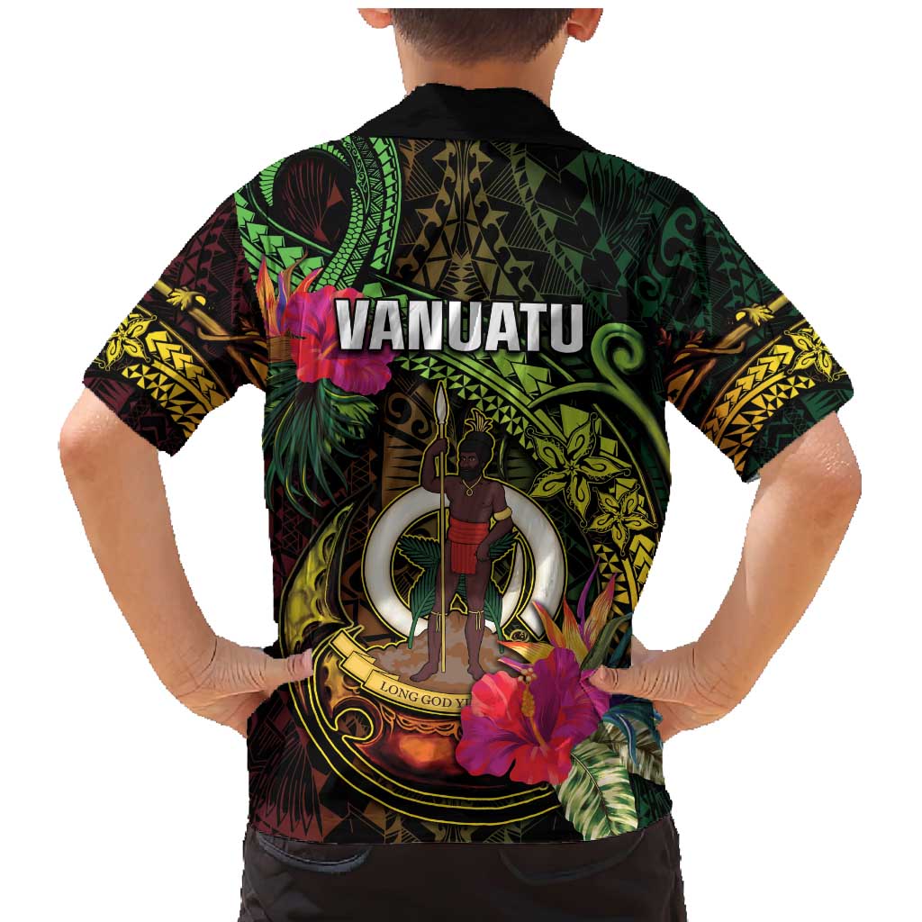 Vanuatu Family Matching Mermaid Dress and Hawaiian Shirt Be Strong Pray For Port Vila