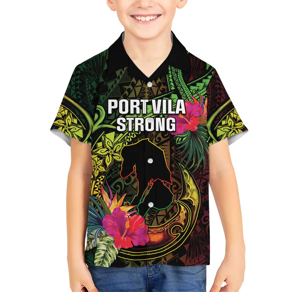 Vanuatu Family Matching Summer Maxi Dress and Hawaiian Shirt Be Strong Pray For Port Vila