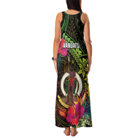 Vanuatu Family Matching Tank Maxi Dress and Hawaiian Shirt Be Strong Pray For Port Vila