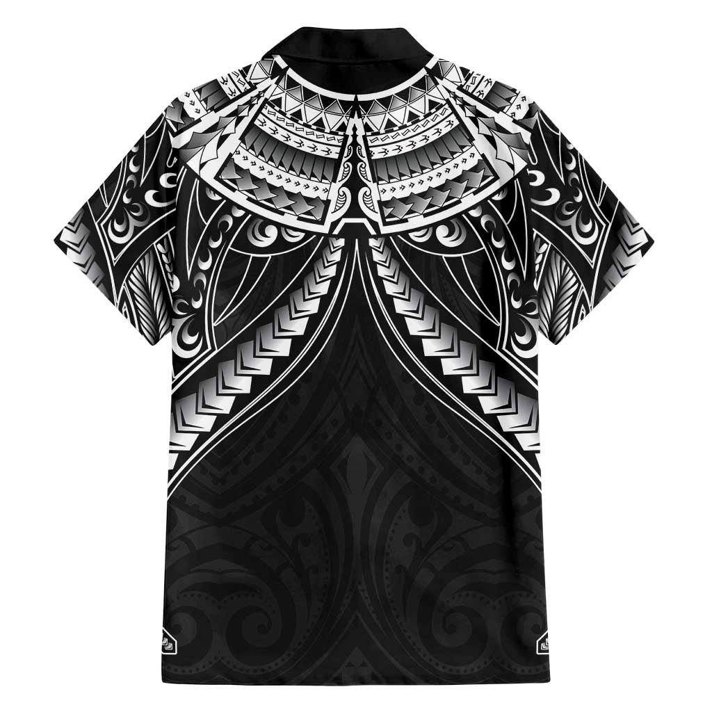 New Zealand Morepork Family Matching Long Sleeve Bodycon Dress and Hawaiian Shirt Maori Pattern Black