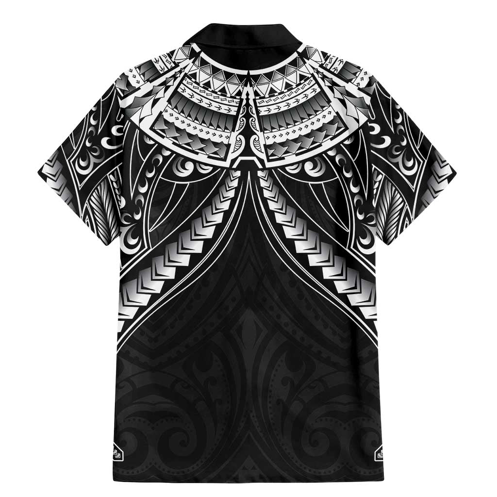 New Zealand Morepork Family Matching Mermaid Dress and Hawaiian Shirt Maori Pattern Black