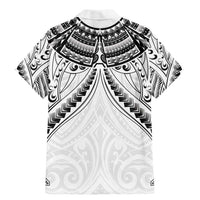 New Zealand Morepork Family Matching Mermaid Dress and Hawaiian Shirt Maori Pattern White