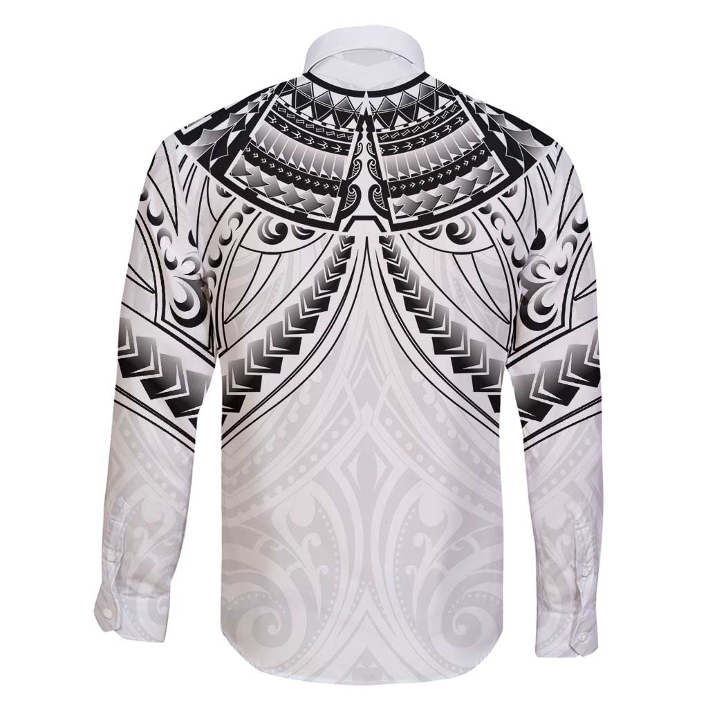 New Zealand Morepork Family Matching Summer Maxi Dress and Hawaiian Shirt Maori Pattern White