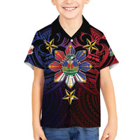 Haiti Philippines Hawaiian Shirt Haitian Coat Of Arms With Filipino Sun