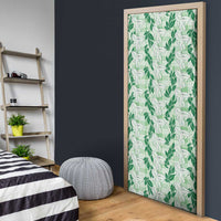 Hawaii Ti Leaf Maile Tuberose Lei Door Cover With Hanalei Leaf Green LT05 - Polynesian Pride