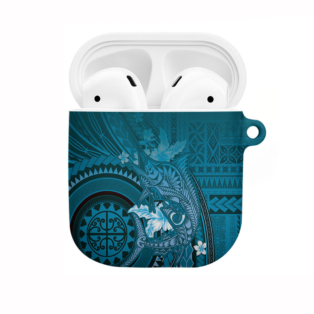 Samoa Tatau Marlin AirPods Case With Siapo Motifs Teal
