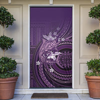 Samoa Tatau Marlin Door Cover With Siapo Motifs Violet