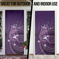 Samoa Tatau Marlin Door Cover With Siapo Motifs Violet