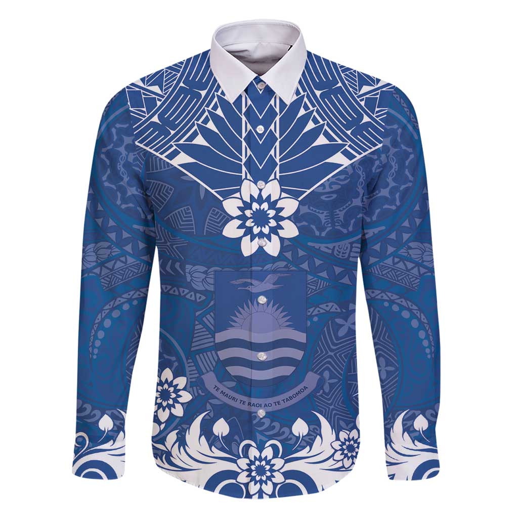 Wikin te Taetae ni Kiribati Family Matching Off Shoulder Maxi Dress and Hawaiian Shirt Pacific Tapa Pattern