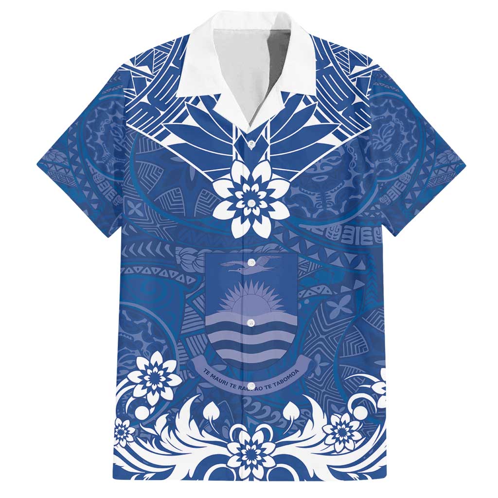Wikin te Taetae ni Kiribati Family Matching Tank Maxi Dress and Hawaiian Shirt Pacific Tapa Pattern