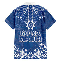 Wikin te Taetae ni Kiribati Family Matching Tank Maxi Dress and Hawaiian Shirt Pacific Tapa Pattern