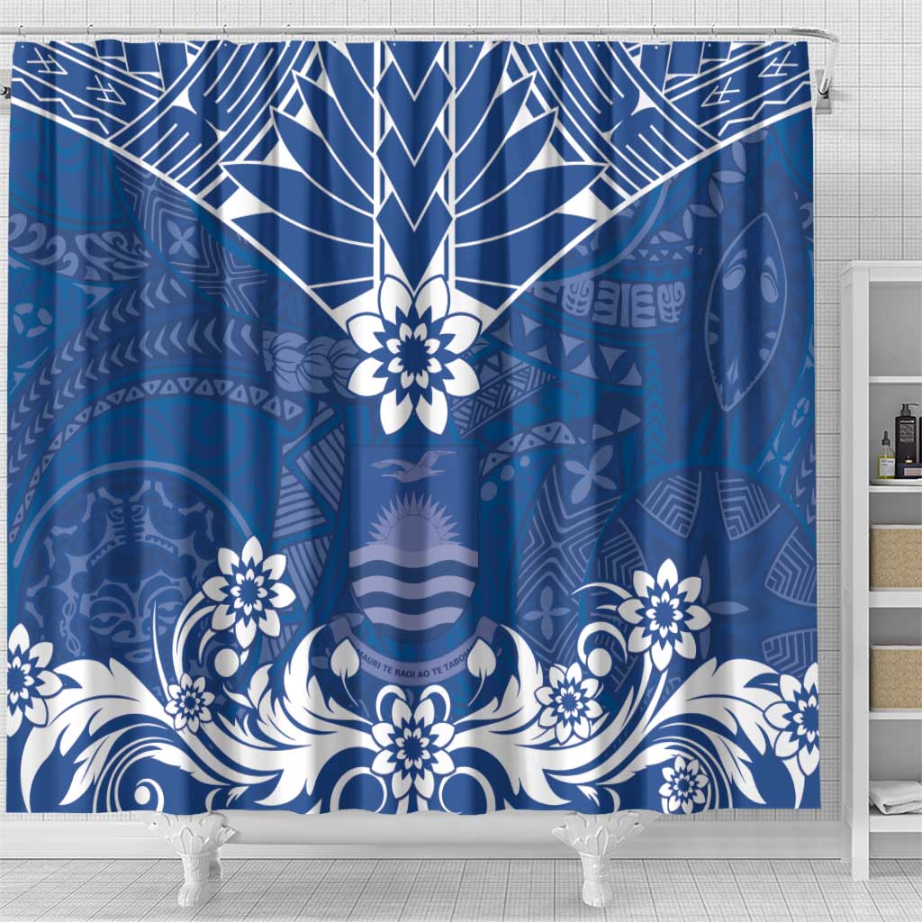Wikin te Taetae ni Kiribati Shower Curtain Pacific Tapa Pattern