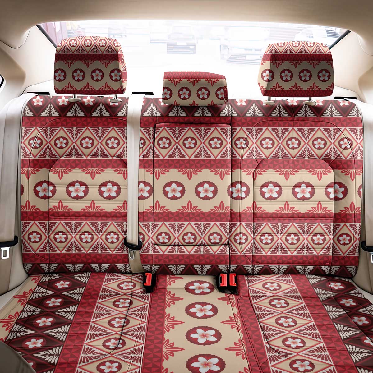 Tonga Language Week Back Car Seat Cover Lea Faka-Tonga Everyday - Polynesian Pride