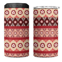 Tonga Language Week 4 in 1 Can Cooler Tumbler Lea Faka-Tonga Everyday - Polynesian Pride