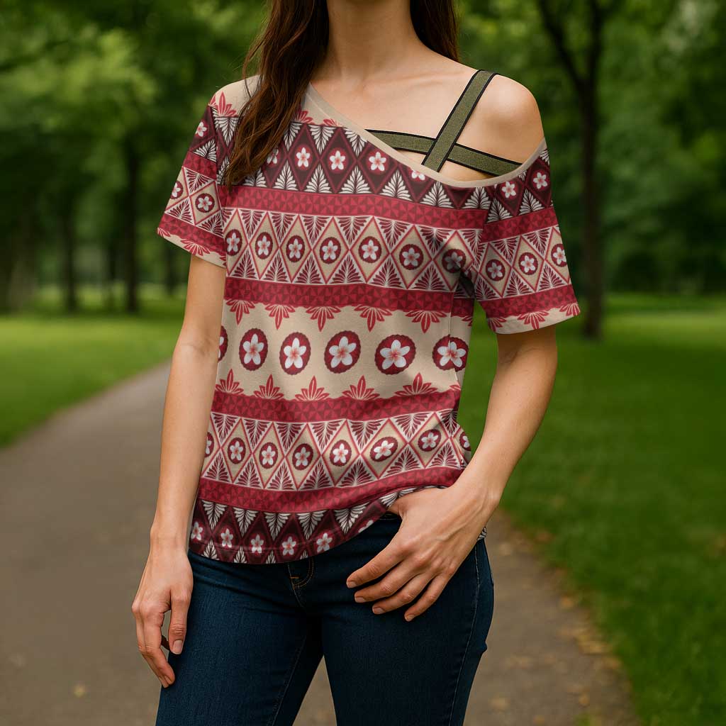 Tonga Language Week Cross Shoulder Shirt Lea Faka-Tonga Everyday - Polynesian Pride