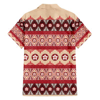 Tonga Language Week Family Matching Off Shoulder Short Dress and Hawaiian Shirt Lea Faka-Tonga Everyday - Polynesian Pride