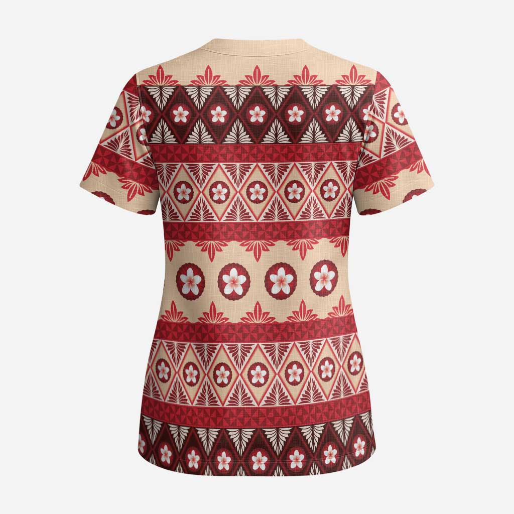 Tonga Language Week Scrub Top Lea Faka-Tonga Everyday LT05 - Polynesian Pride