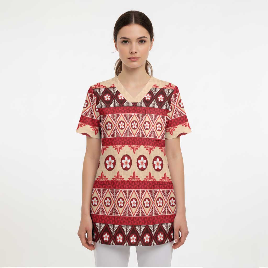 Tonga Language Week Scrub Top Lea Faka-Tonga Everyday LT05 - Polynesian Pride