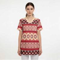 Tonga Language Week Scrub Top Lea Faka-Tonga Everyday LT05 - Polynesian Pride