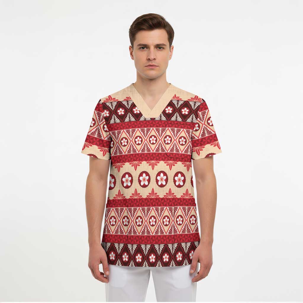 Tonga Language Week Scrub Top Lea Faka-Tonga Everyday LT05 - Polynesian Pride