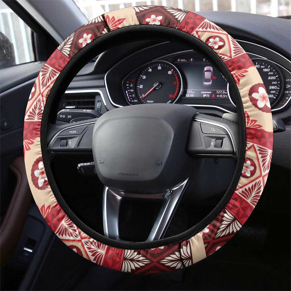 Tonga Language Week Steering Wheel Cover Lea Faka-Tonga Everyday - Polynesian Pride