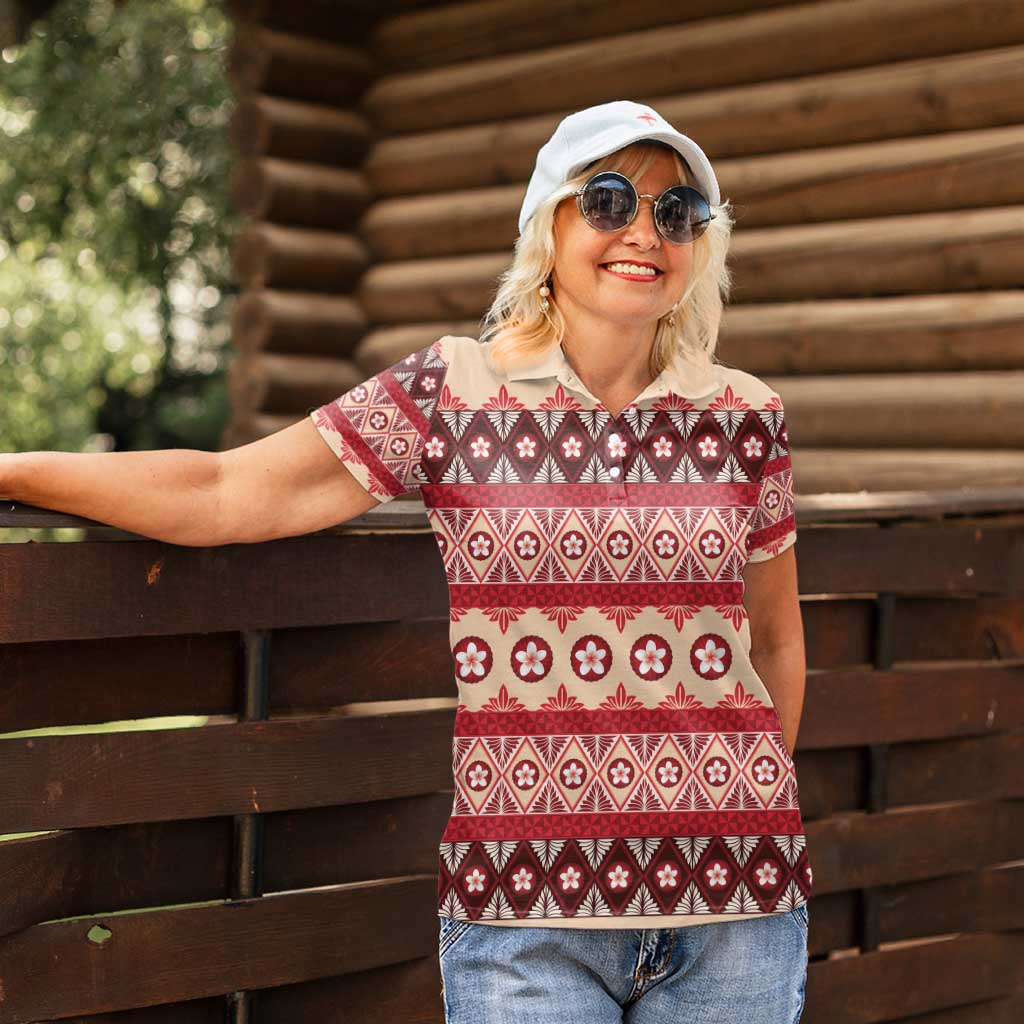 Tonga Language Week Women Polo Shirt Lea Faka-Tonga Everyday - Polynesian Pride