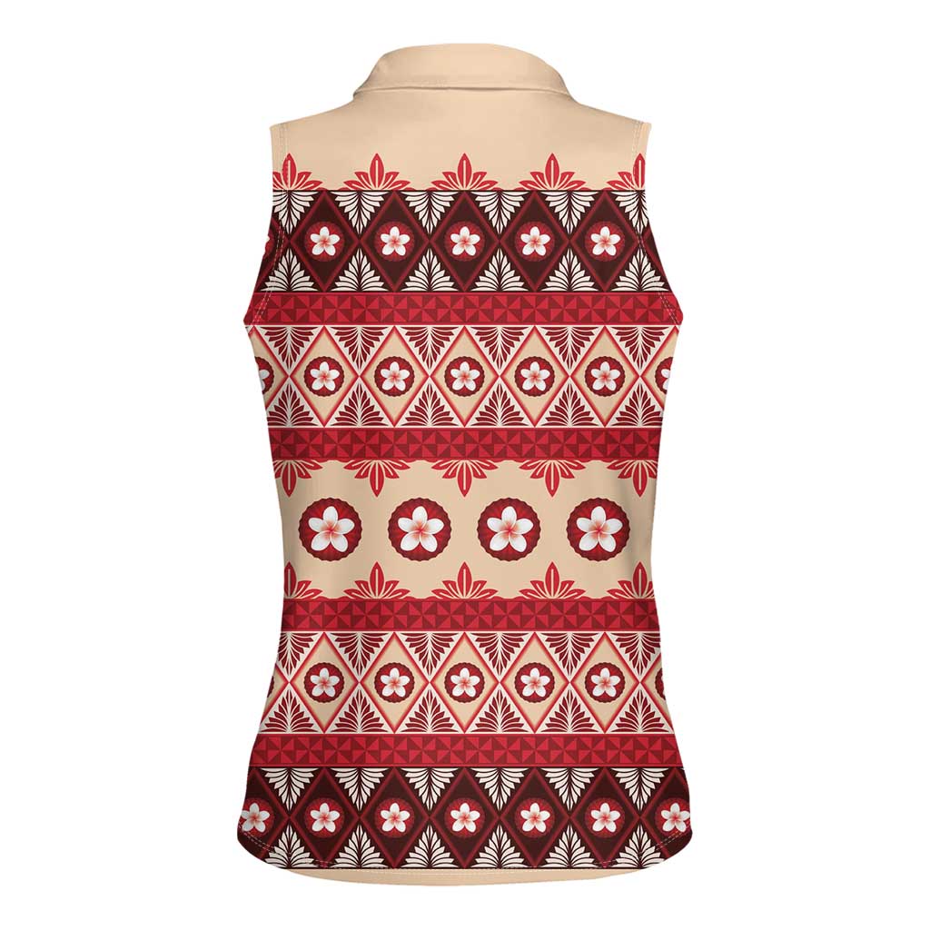 Tonga Language Week Women Sleeveless Polo Shirt Lea Faka-Tonga Everyday LT05 - Polynesian Pride