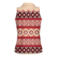 Tonga Language Week Women Sleeveless Polo Shirt Lea Faka-Tonga Everyday LT05 - Polynesian Pride