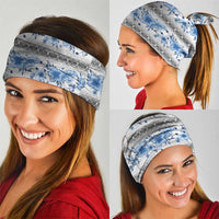 Samoa White Sunday Neck Gaiter Samoan Tapa Blue Hibiscus LT05 - Polynesian Pride