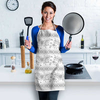 Samoa White Sunday Apron Samoan Tapa White Hibiscus LT05 - Polynesian Pride