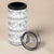 Samoa White Sunday 4 in 1 Can Cooler Tumbler Samoan Tapa White Hibiscus - Polynesian Pride