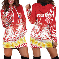 Personalised Tahiti Surfing Hoodie Dress Polynesian Style