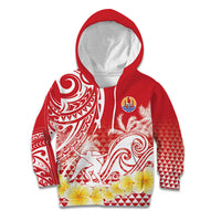 Personalised Tahiti Surfing Kid Hoodie Polynesian Style