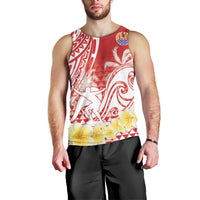 Personalised Tahiti Surfing Men Tank Top Polynesian Style