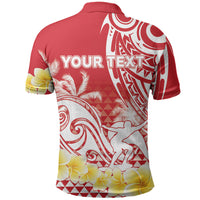 Personalised Tahiti Surfing Polo Shirt Polynesian Style