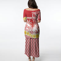 Personalised Tahiti Surfing Puletasi Polynesian Style