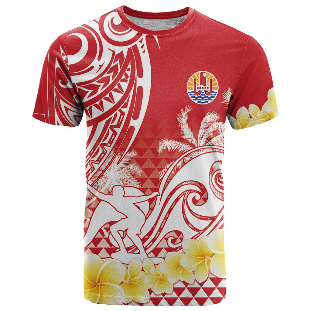 Personalised Tahiti Surfing T Shirt Polynesian Style