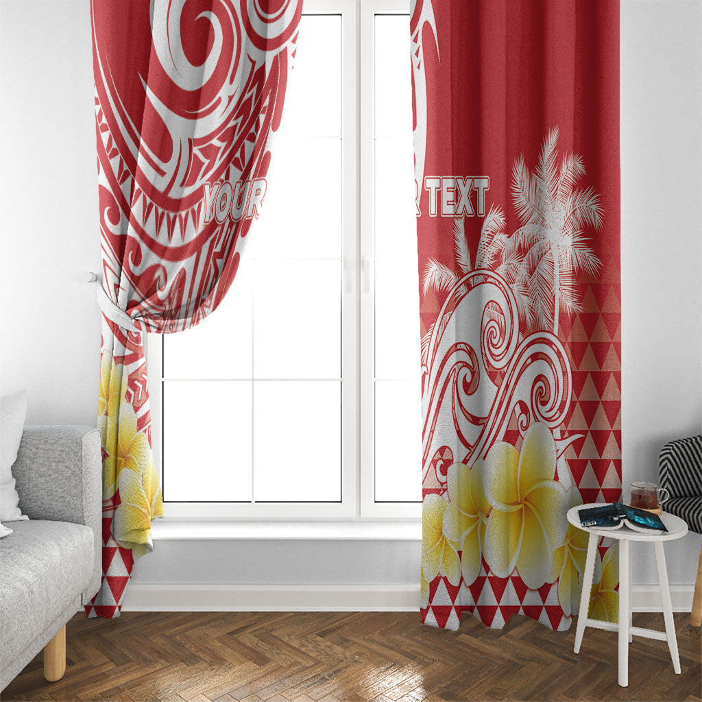 Personalised Tahiti Surfing Window Curtain Polynesian Style LT05 - Polynesian Pride
