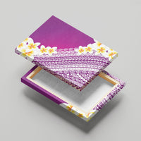 Tahiti Plumeria Tribal Pattern Canvas Wall Art Wave Style Purple LT05 - Polynesian Pride