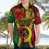 Vanuatu Hawaiian Shirt Vanuatuan Coat Of Arms Mix Pig Tusk Poynesian Pattern LT05 - Polynesian Pride