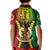 Vanuatu Kid Polo Shirt Vanuatuan Coat Of Arms Mix Pig Tusk Poynesian Pattern LT05 - Polynesian Pride