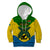 Vanuatu Malampa Province Kid Hoodie Coat Of Arms And Namele Fern Polynesian Pattern LT05 Hoodie Yellow - Polynesian Pride