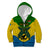 Vanuatu Malampa Province Kid Hoodie Coat Of Arms And Namele Fern Polynesian Pattern LT05 Zip Hoodie Yellow - Polynesian Pride