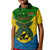 Personalized Vanuatu Malampa Province Kid Polo Shirt Coat Of Arms And Namele Fern Polynesian Pattern LT05 Kid Yellow - Polynesian Pride