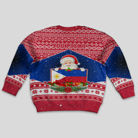 Personalised Philippines Christmas Kid Ugly Christmas Sweater Filipino Parol Maligayang Pasko LT05 - Polynesian Pride