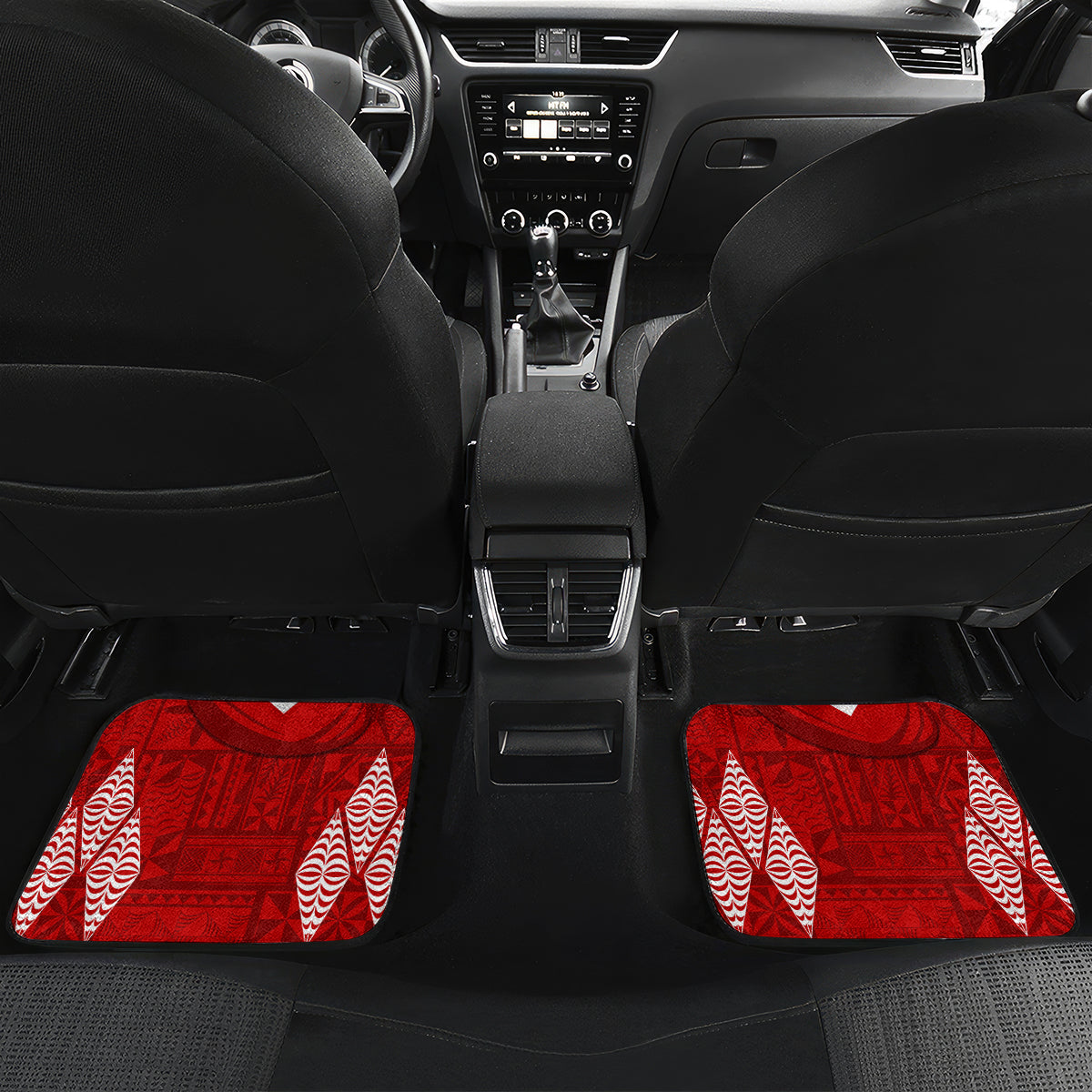 Tonga Rugby Car Mats 2023 Pacific Championships Kupesi Ngatu Mate Maa LT05 - Polynesian Pride