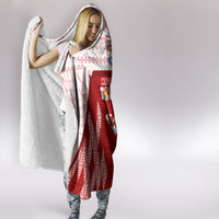 Tonga Rugby Hooded Blanket 2023 Pacific Championships Kupesi Ngatu Mate Maa LT05 - Polynesian Pride